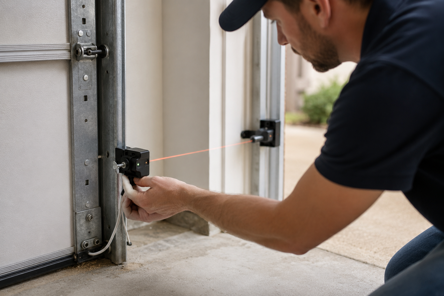 GOAT Garage Doors eye sensor repair