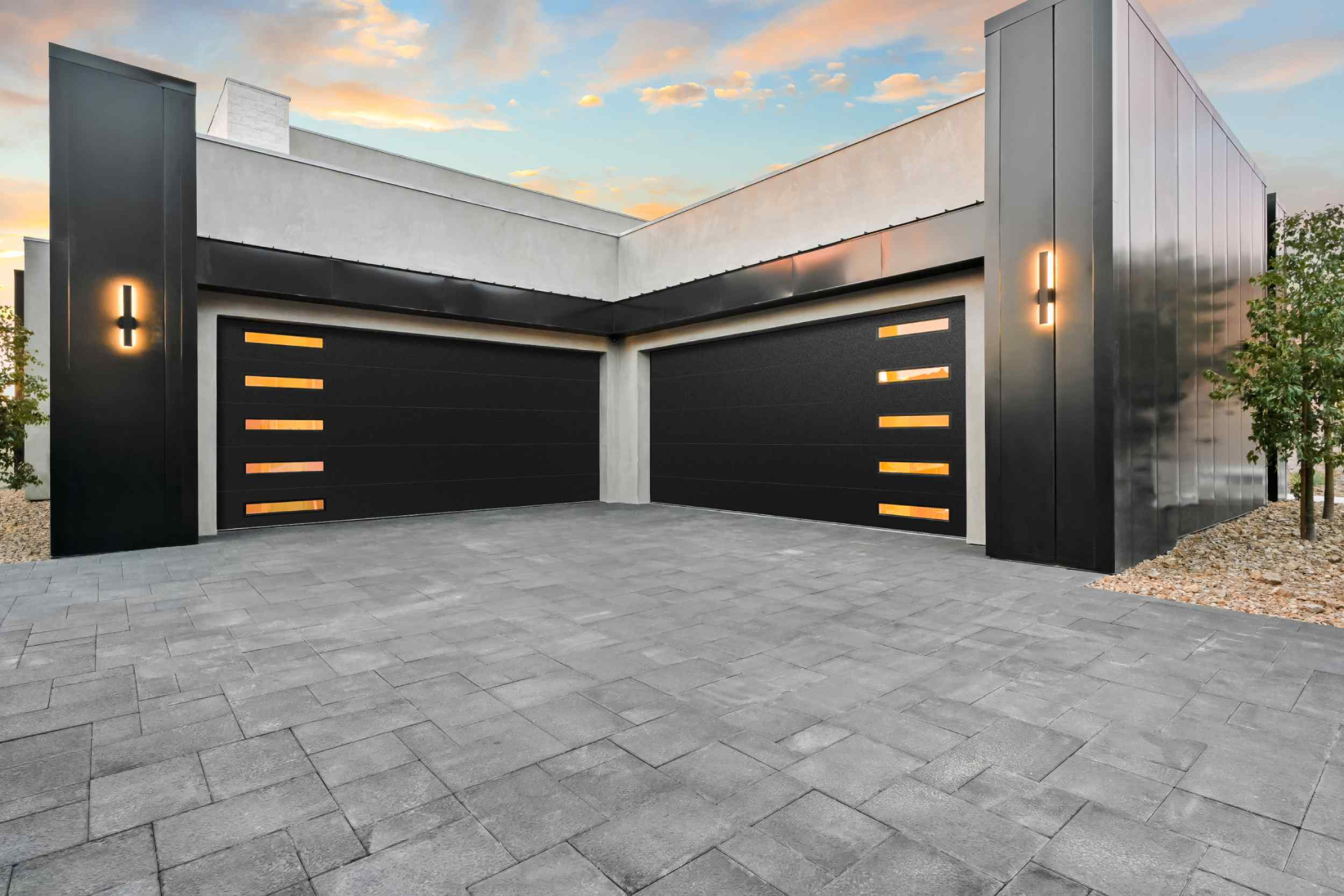 Modern garage doors in Utah