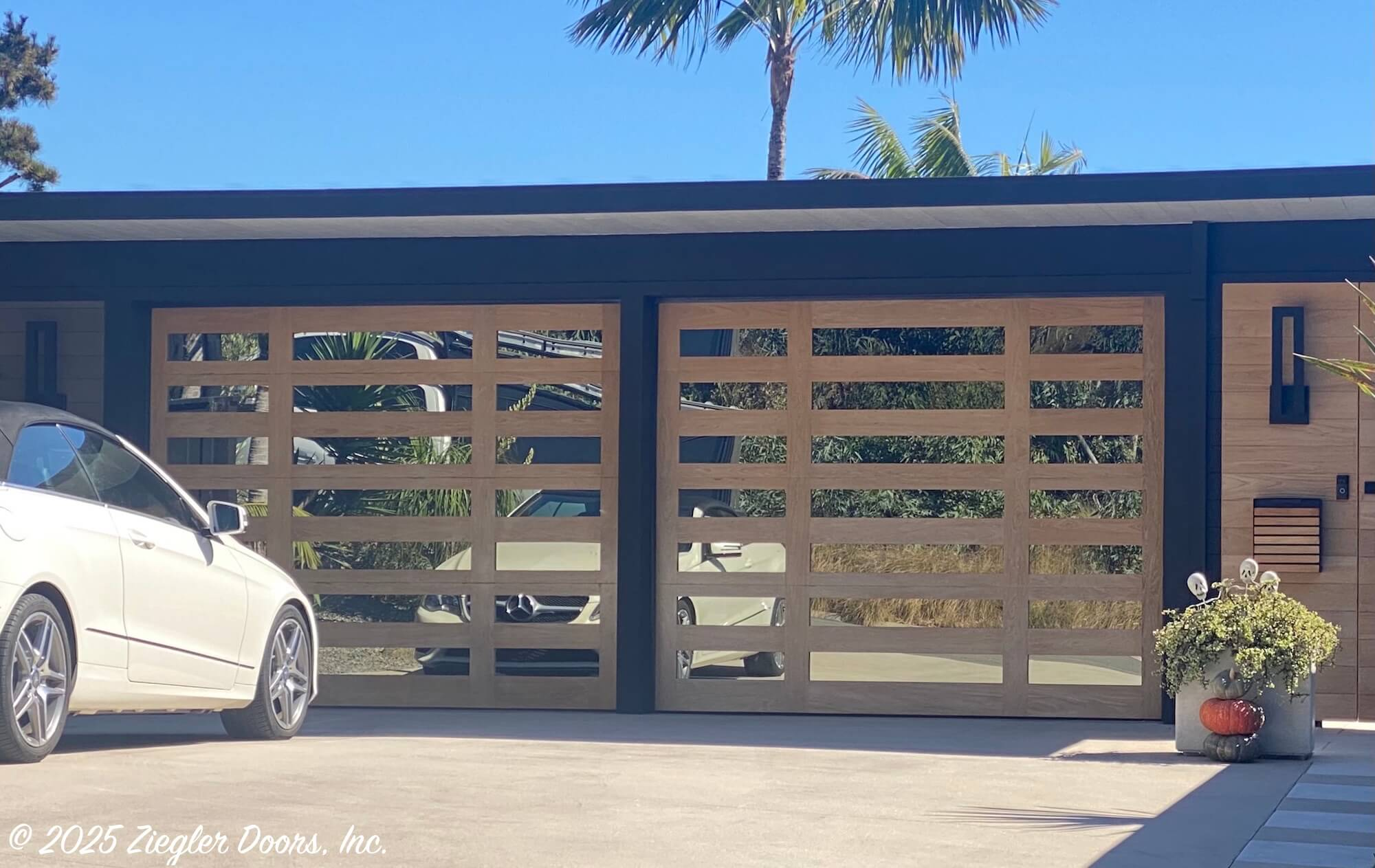 Glass garage door style