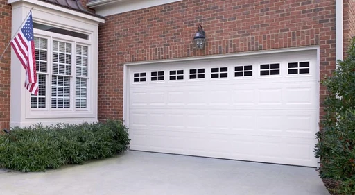 Short raised panel garage door style