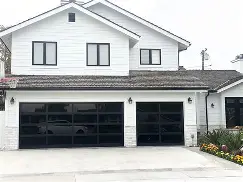 Glass garage door style
