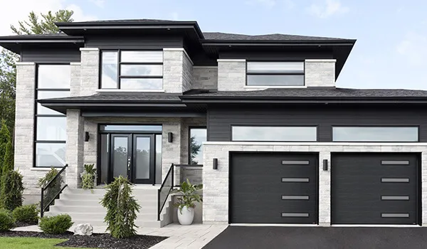 Modern & Flush garage door