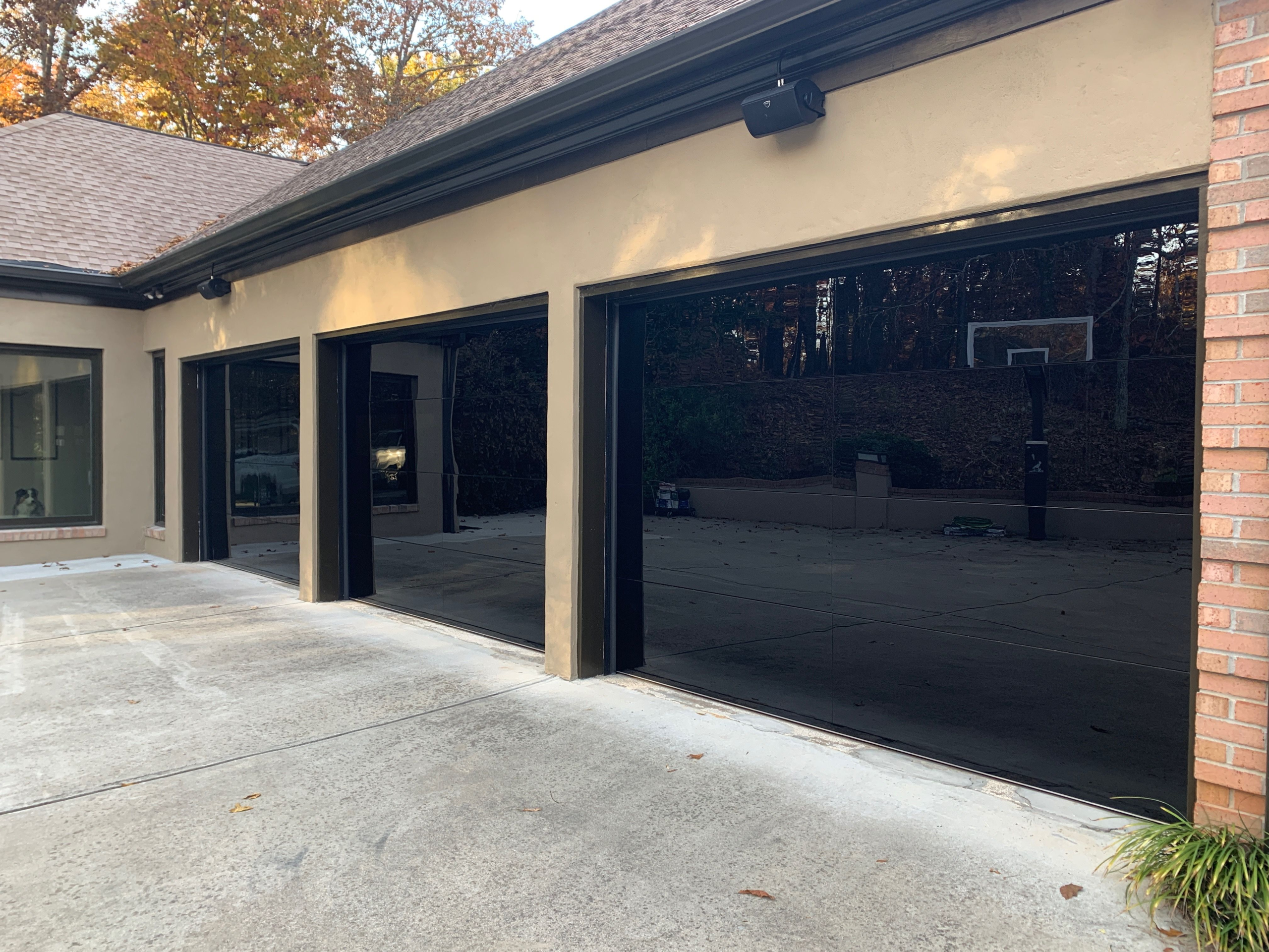 Glass garage door style