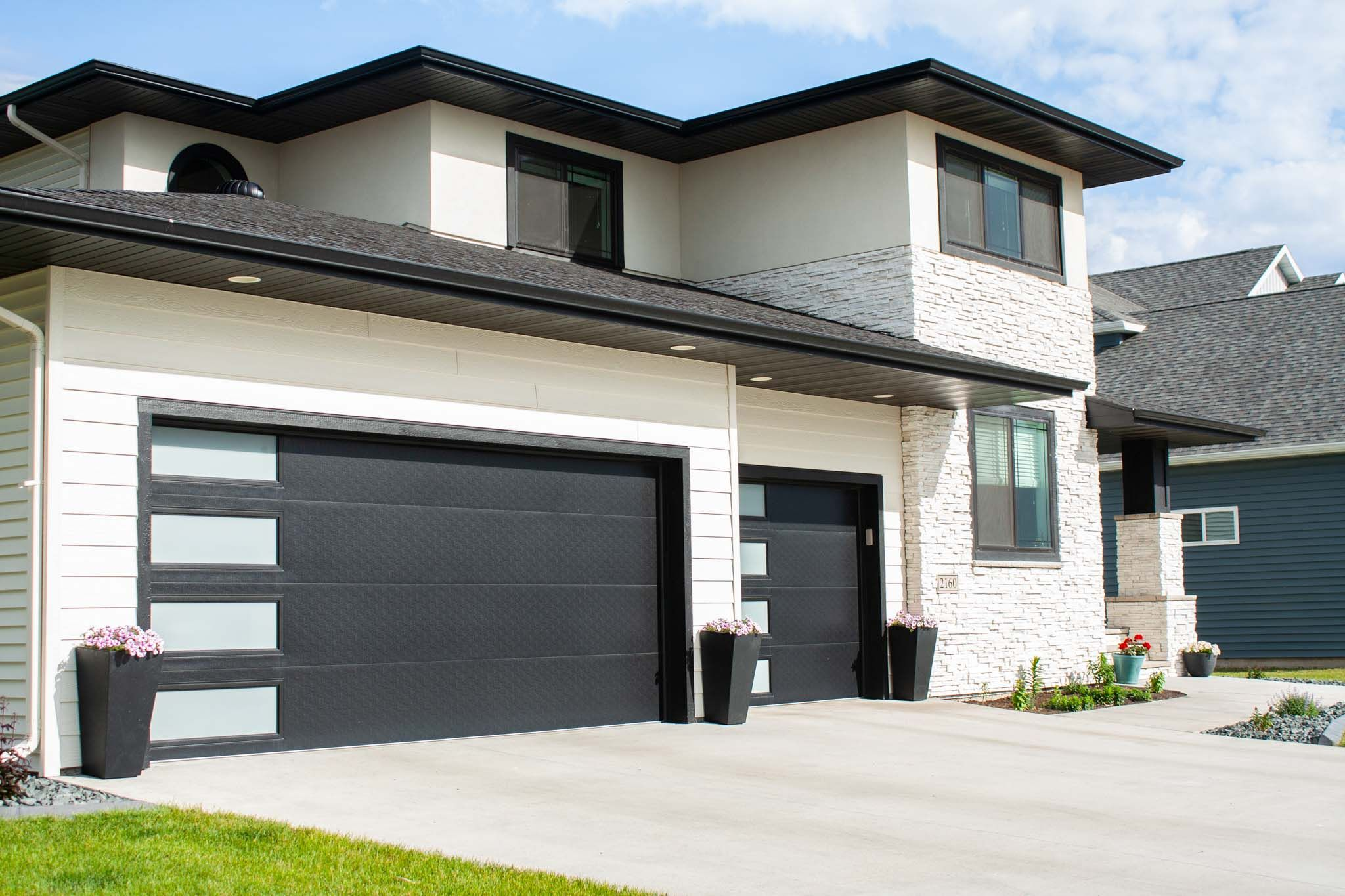Modern garage door style