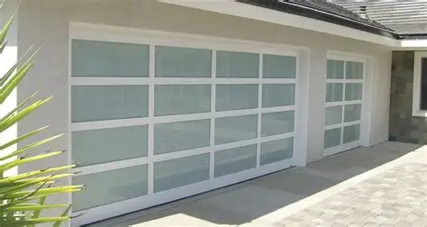 Glass garage door style