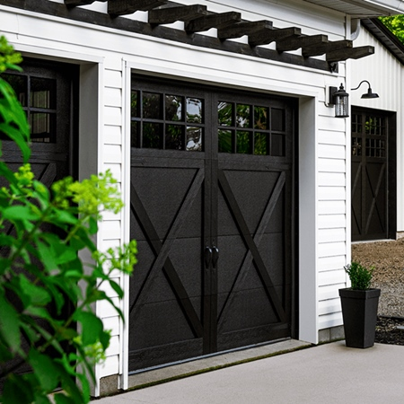 Carriage house style garage door