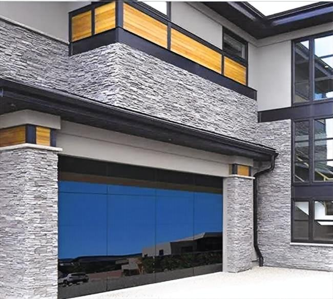 Glass garage door style