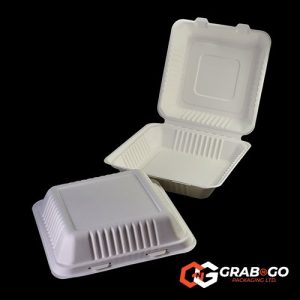 BMB1 - Bagasse 1 Compartment Meal Box
