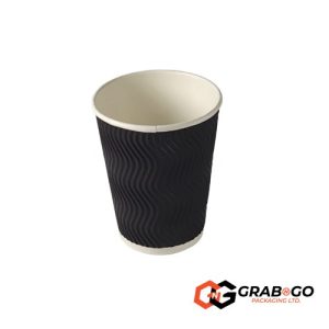 12oz Black Ripple Cup