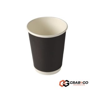 12oz Black Double Wall Cup