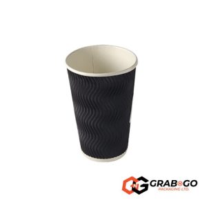 16oz Black Ripple Cup