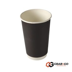 16oz Black Double Wall Cup