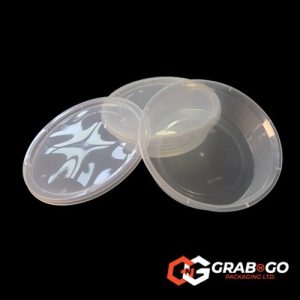 38oz Round Plastic Containers and Lids
