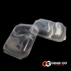Clear Lid for 2 Compartment Box