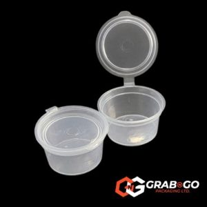 2oz Hinged Sauce Cup & Lid
