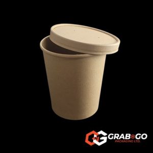 32oz Brown Kraft Soup Container