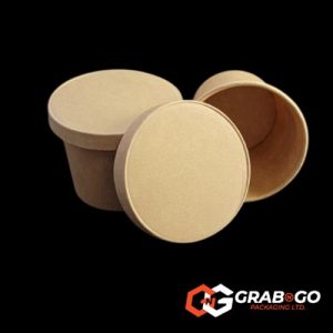 4oz Brown Kraft Sauce Cups & Lids