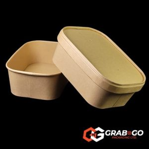 750ml Medium Rectangular Kraft Deli Bowls