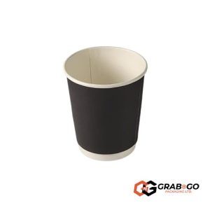 8oz Black Double Wall Cup