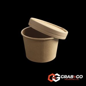 8oz Brown Kraft Soup Container