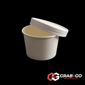 8oz White Kraft Soup Container
