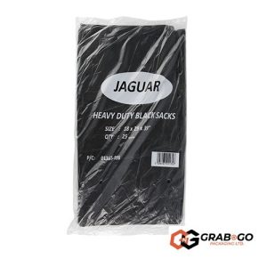 120g Jaguar Heavy Duty Black Sacks (39" x 29" x 18")