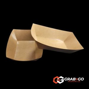 Large Kraft Boat Tray (220x155x55mm)