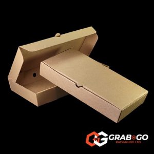 Large Plain Brown Fish & Chips Box