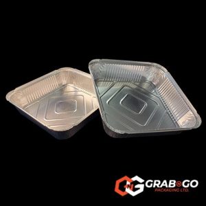No.9 Foil Containers (2" Shallow Square)