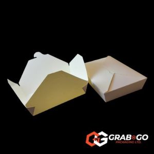 1500ml - No.2 White Kraft Food Carton