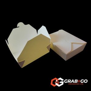 900ml - No.5 White Kraft Food Carton
