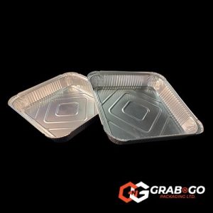 No.9 Foil Containers (1.5" Shallow Square)