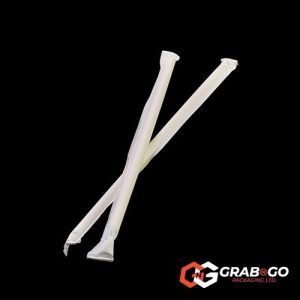 Fully White Paper Individually wrapped Drinking Straw