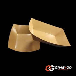 Medium Kraft Boat Tray (138x86x44mm)