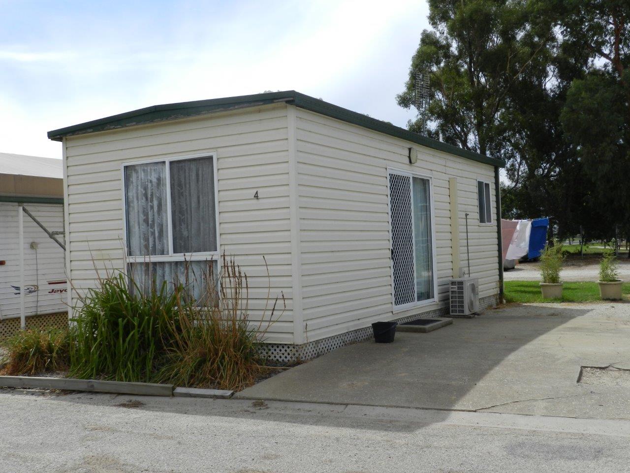 Relaxed holiday park lifestyle scene