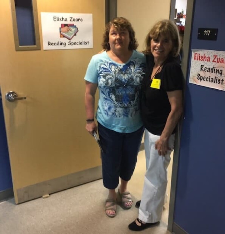 MJ Hayes meeting with Elisha Zuaro, reading specialist